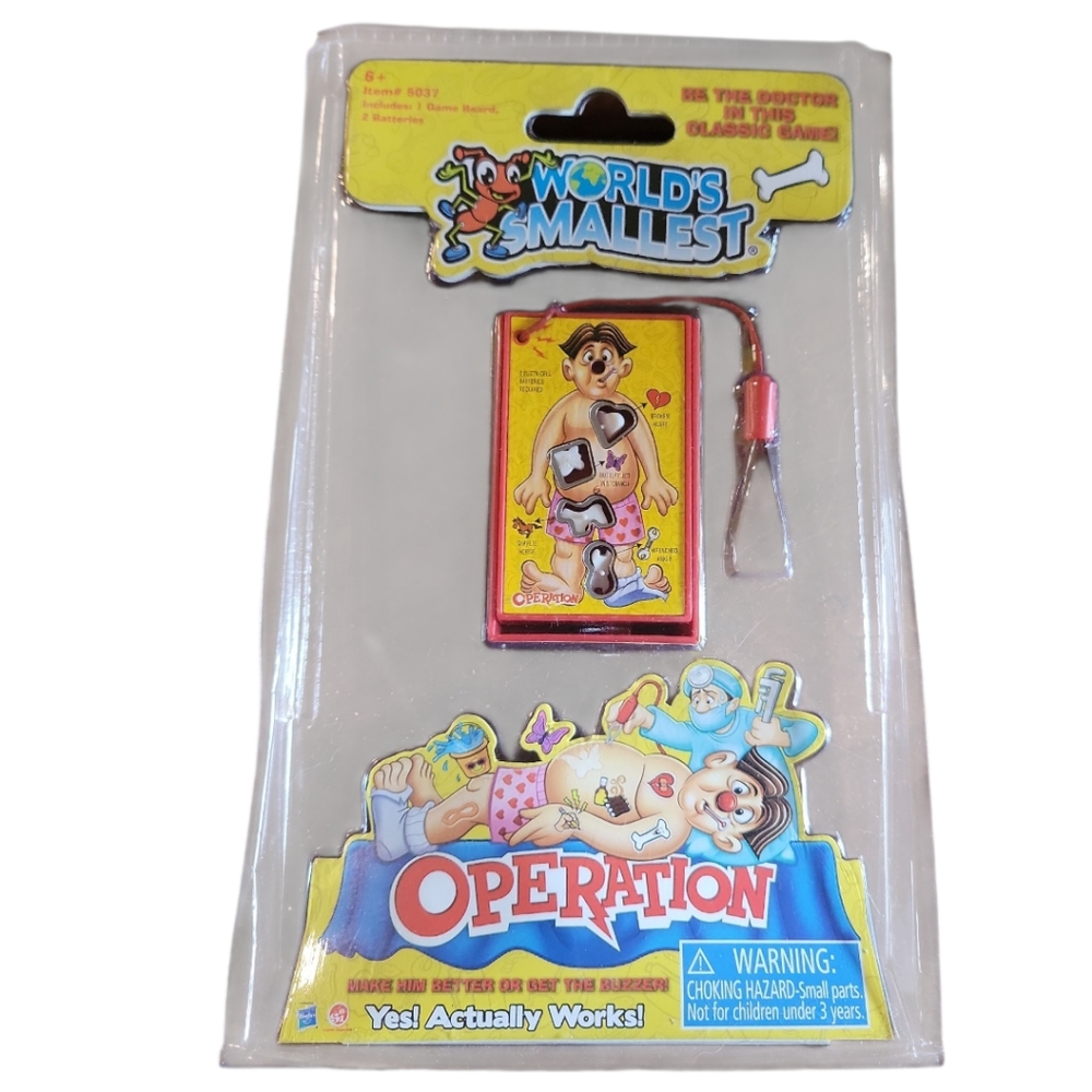 NWT World's Smallest OPERATION Board Game Toy Miniature Hospital Nurse Doctor